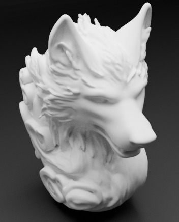 Realistic Wolf 3D Model Low-poly 3D model_4