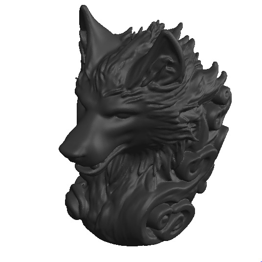 Realistic Wolf 3D Model Low-poly 3D model_3
