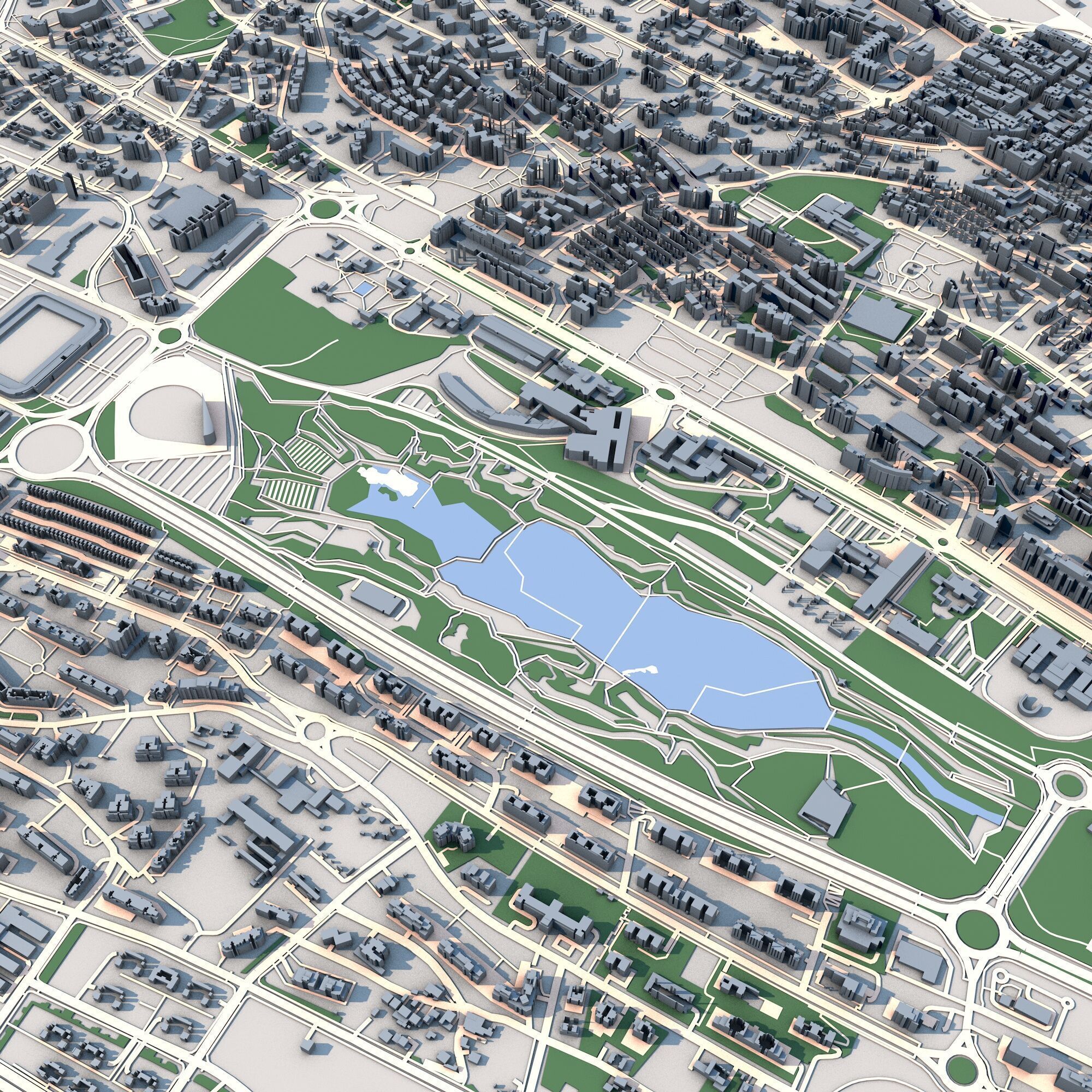 Santander City Spain 3D model_8