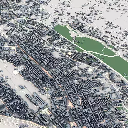 Santander City Spain 3D model