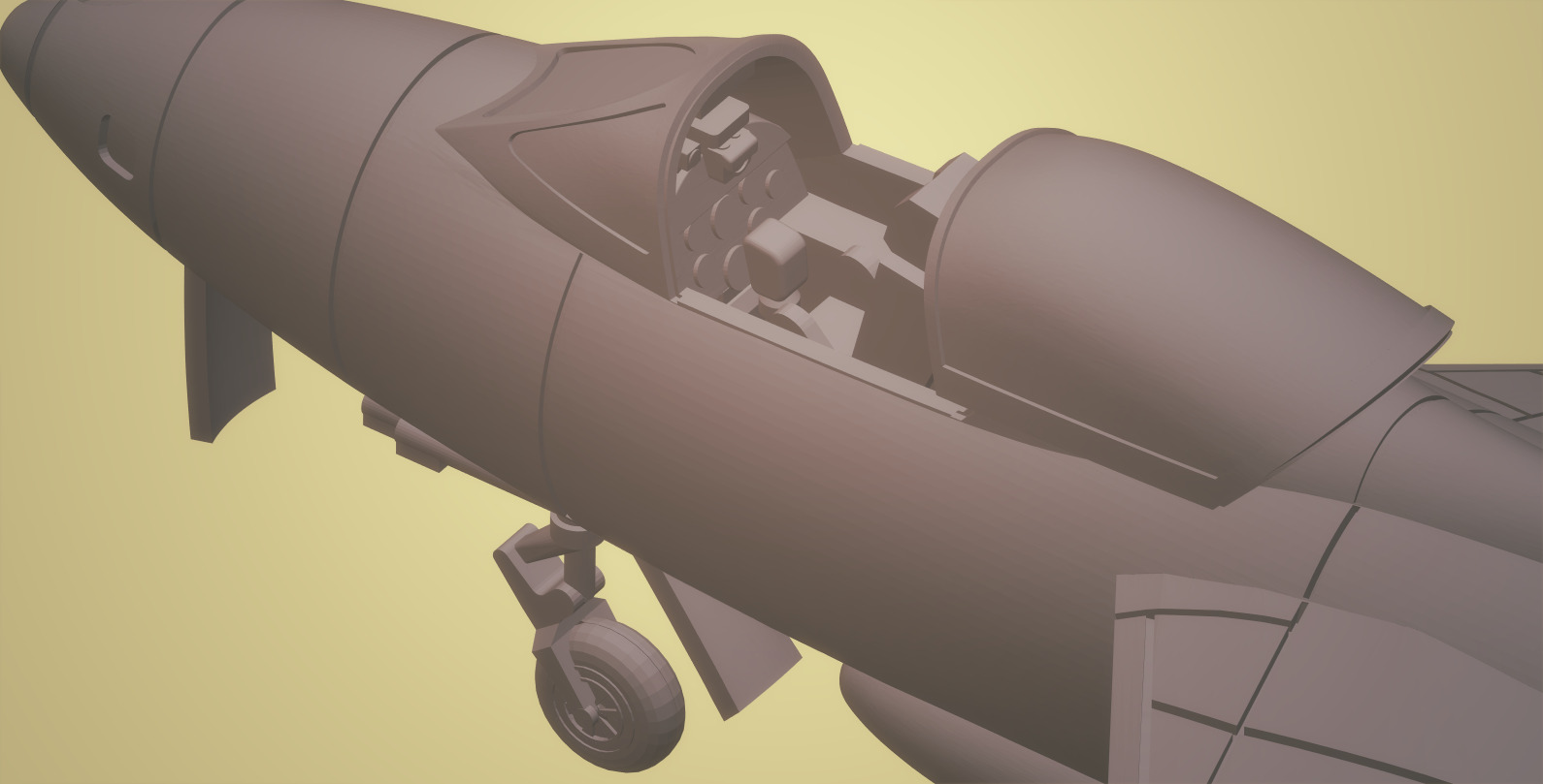 HAWKER HUNTER FR-10 1-72 SCALE HIGHLY DETAILED MODEL 3D print model_4