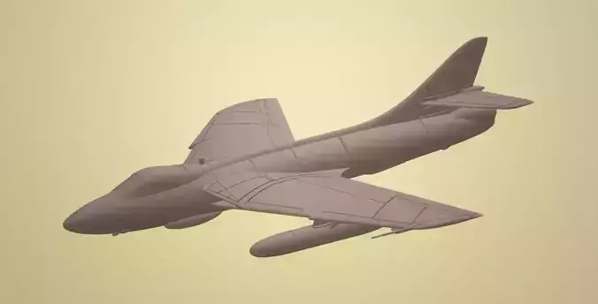HAWKER HUNTER FR-10 1-72 SCALE HIGHLY DETAILED MODEL 3D print model