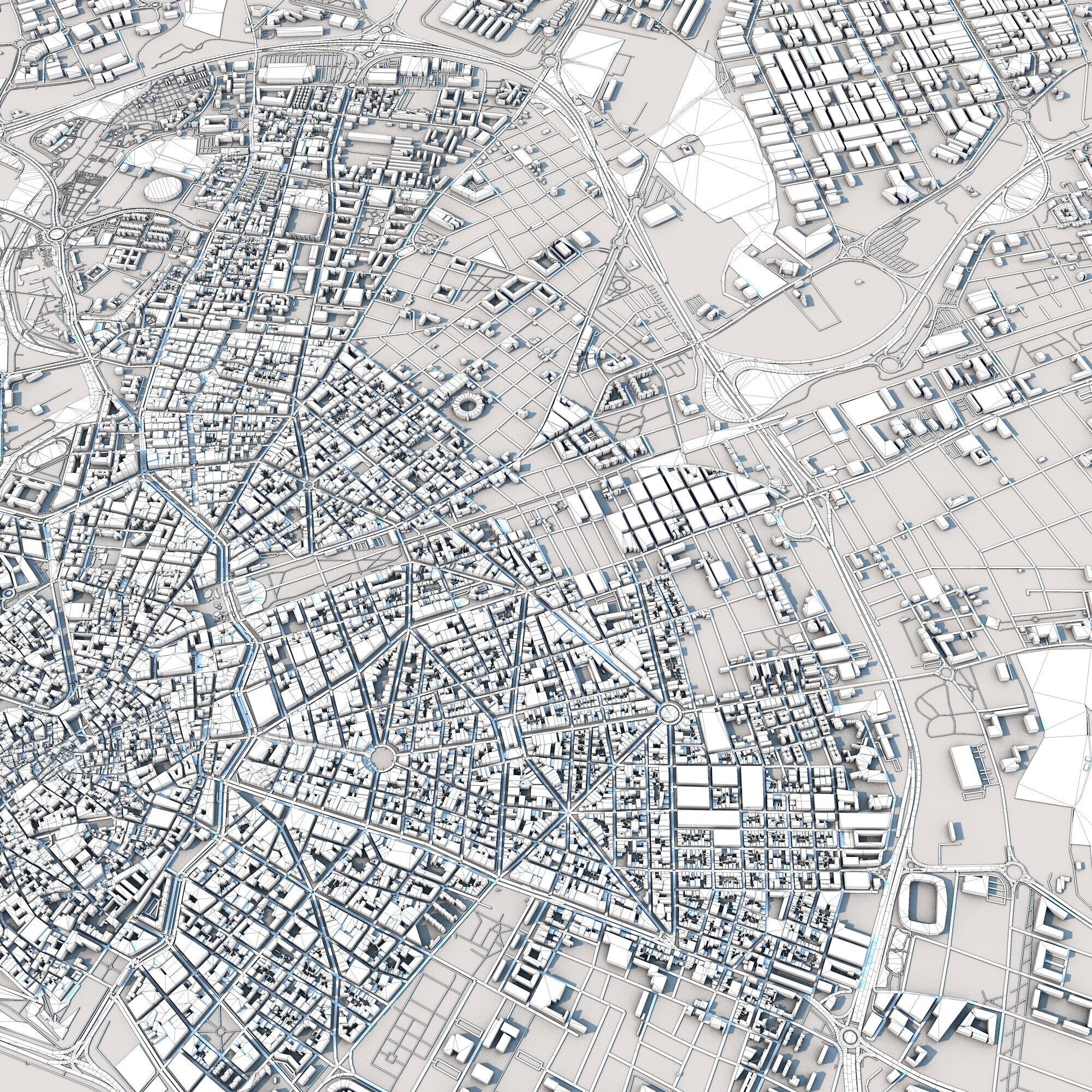 Palma City Spain 3D model_8