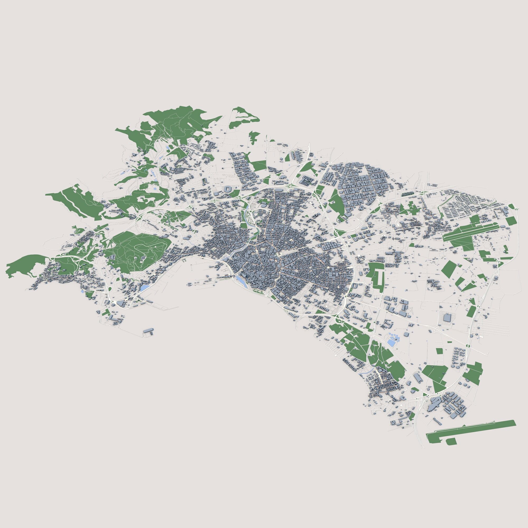 Palma City Spain 3D model_1