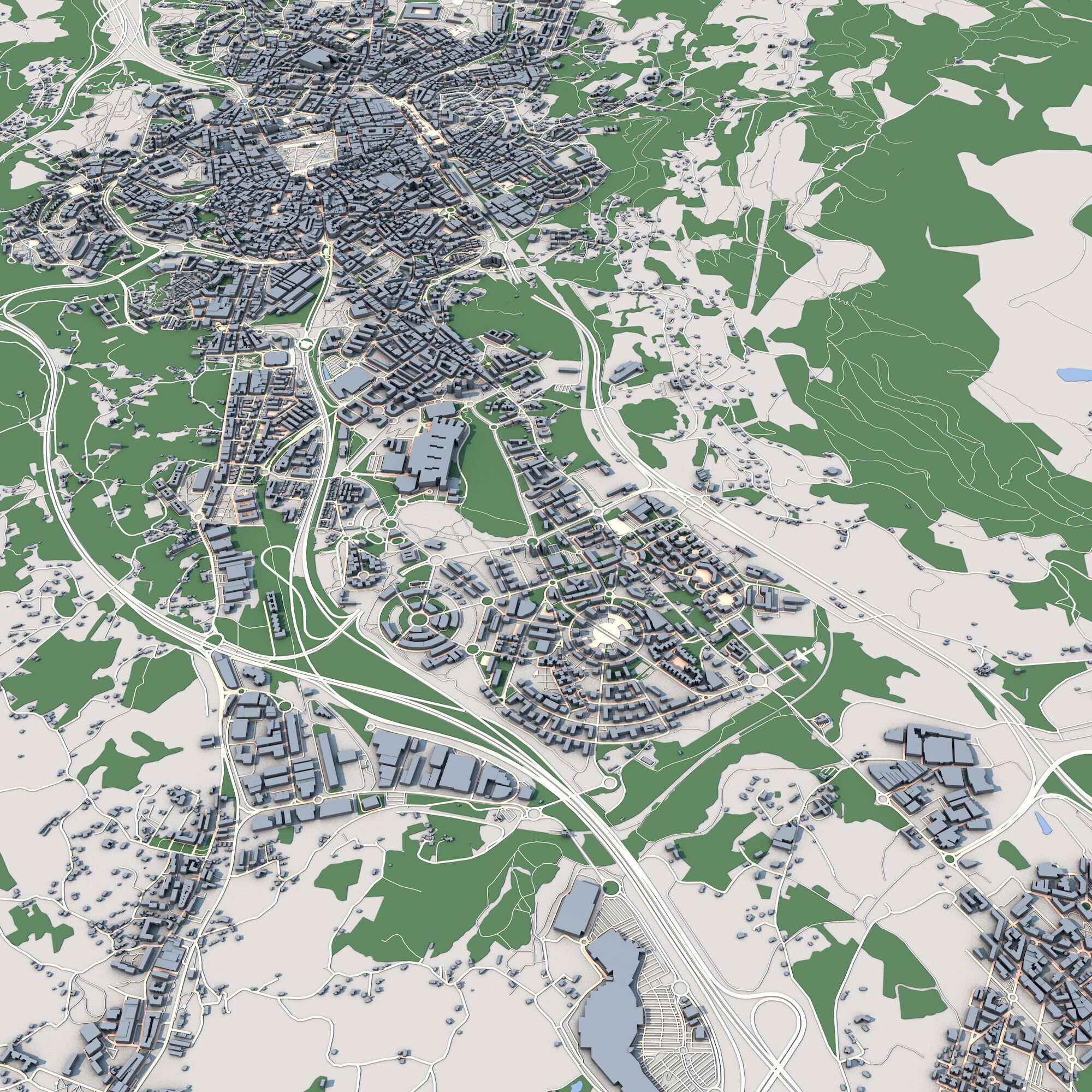 Oviedo City Spain 3D model_5