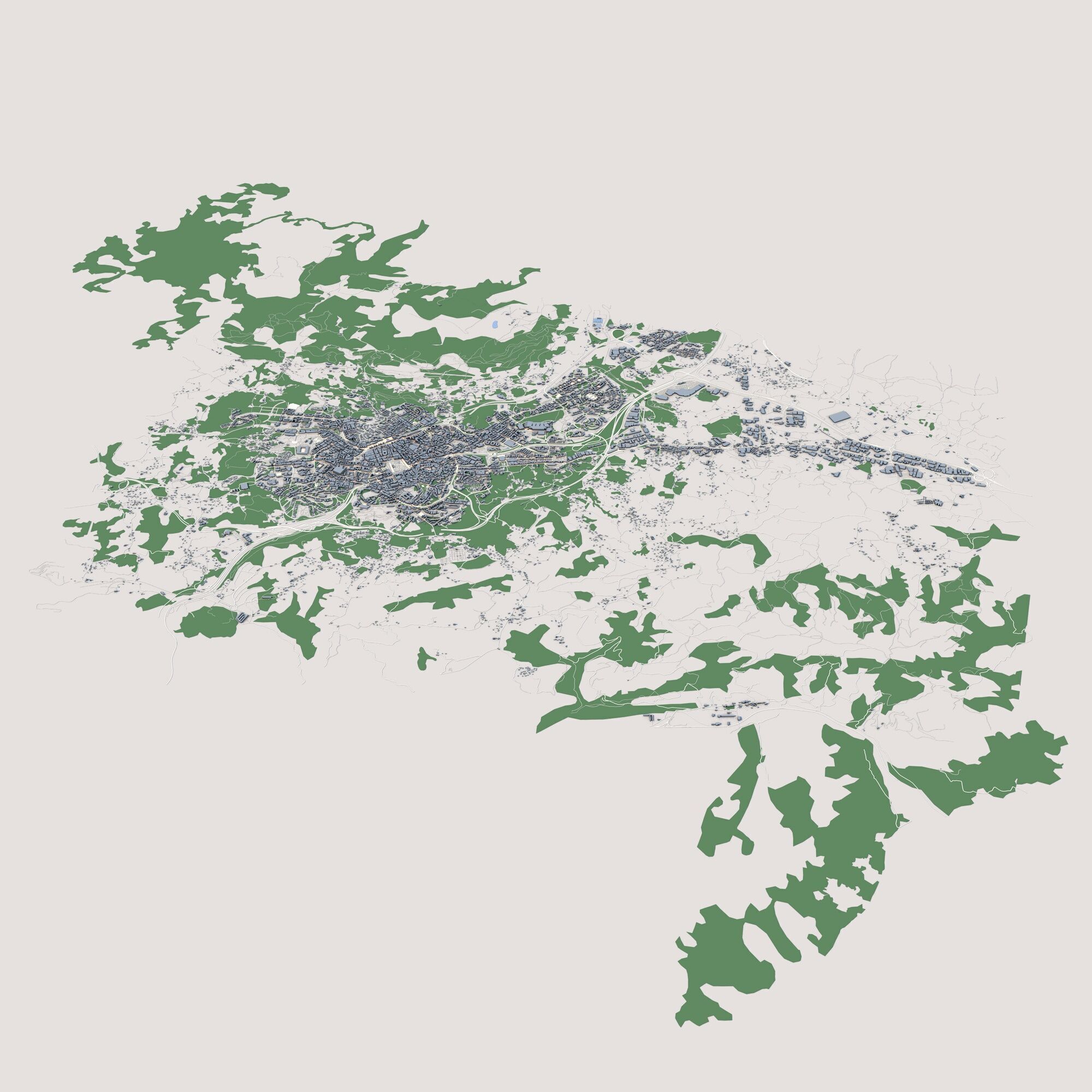 Oviedo City Spain 3D model_1
