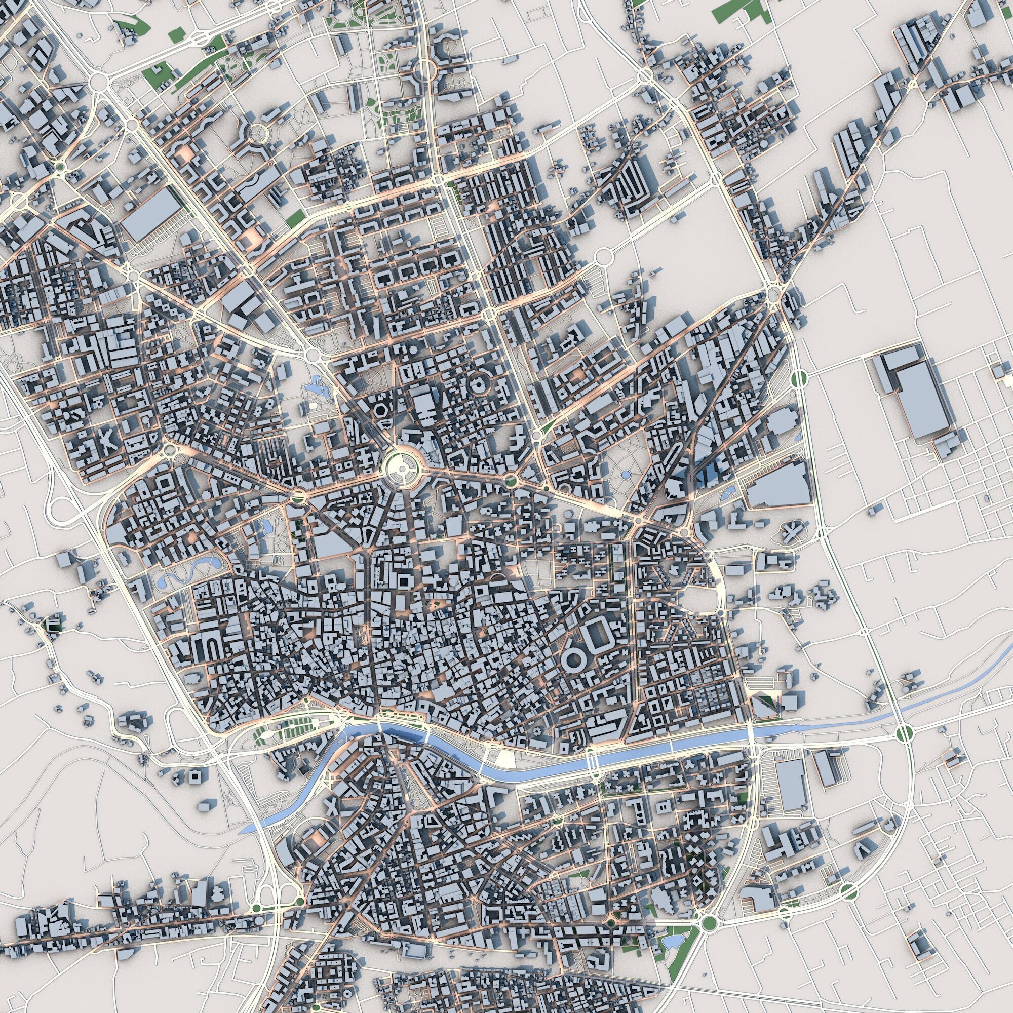 Murcia City Spain 3D model_3