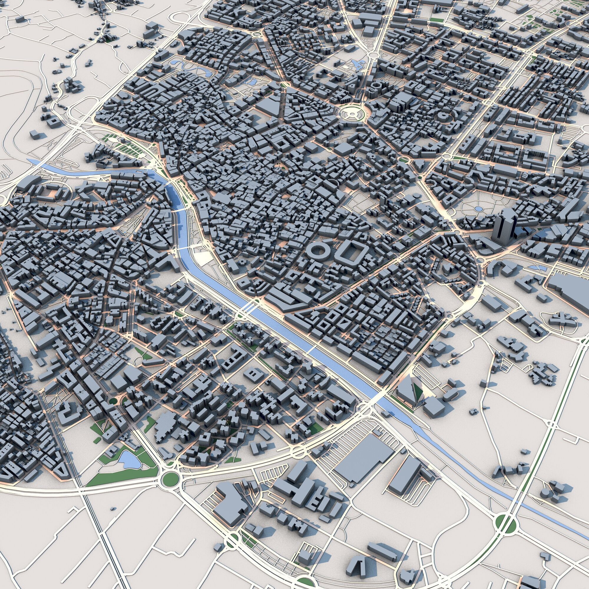 Murcia City Spain 3D model_4
