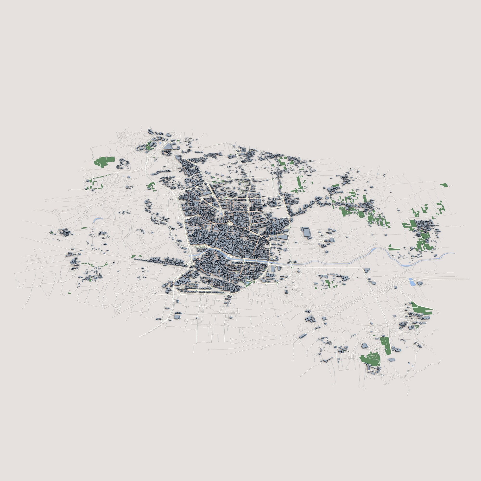 Murcia City Spain 3D model_1