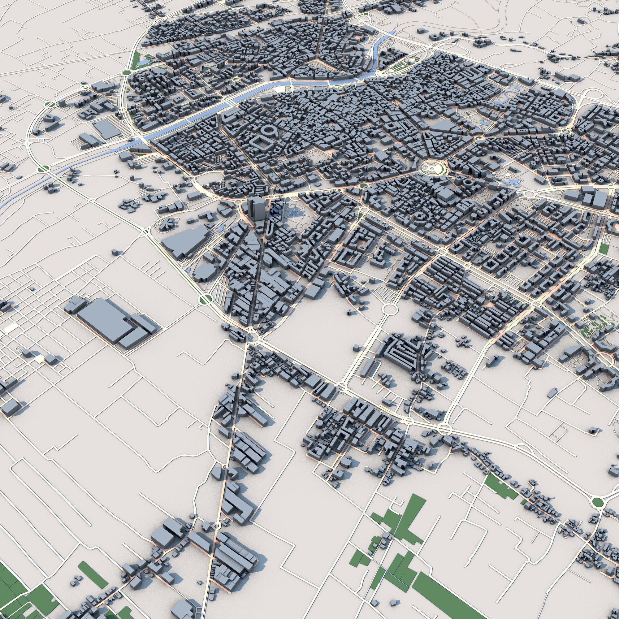 Murcia City Spain 3D model_6