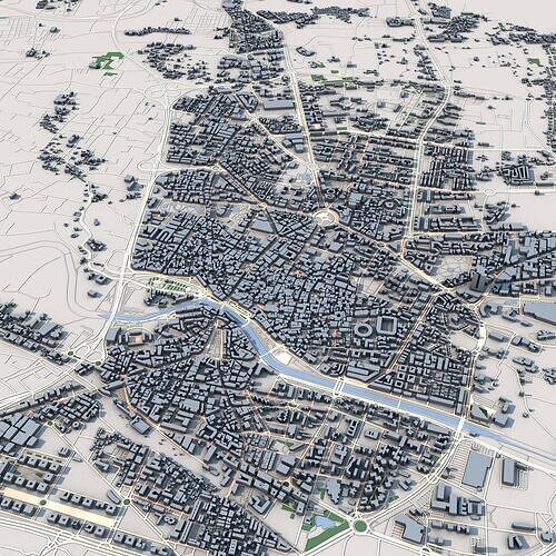 Murcia City Spain 3D model