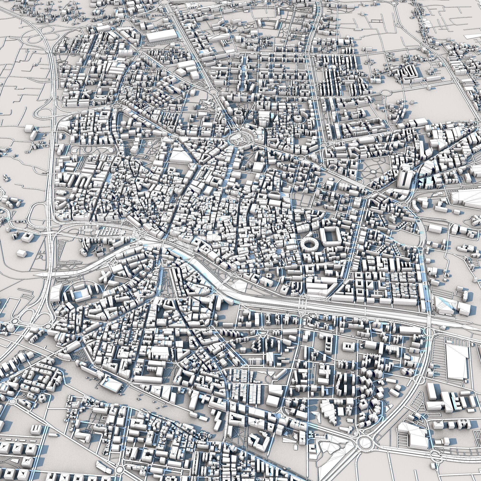 Murcia City Spain 3D model_8
