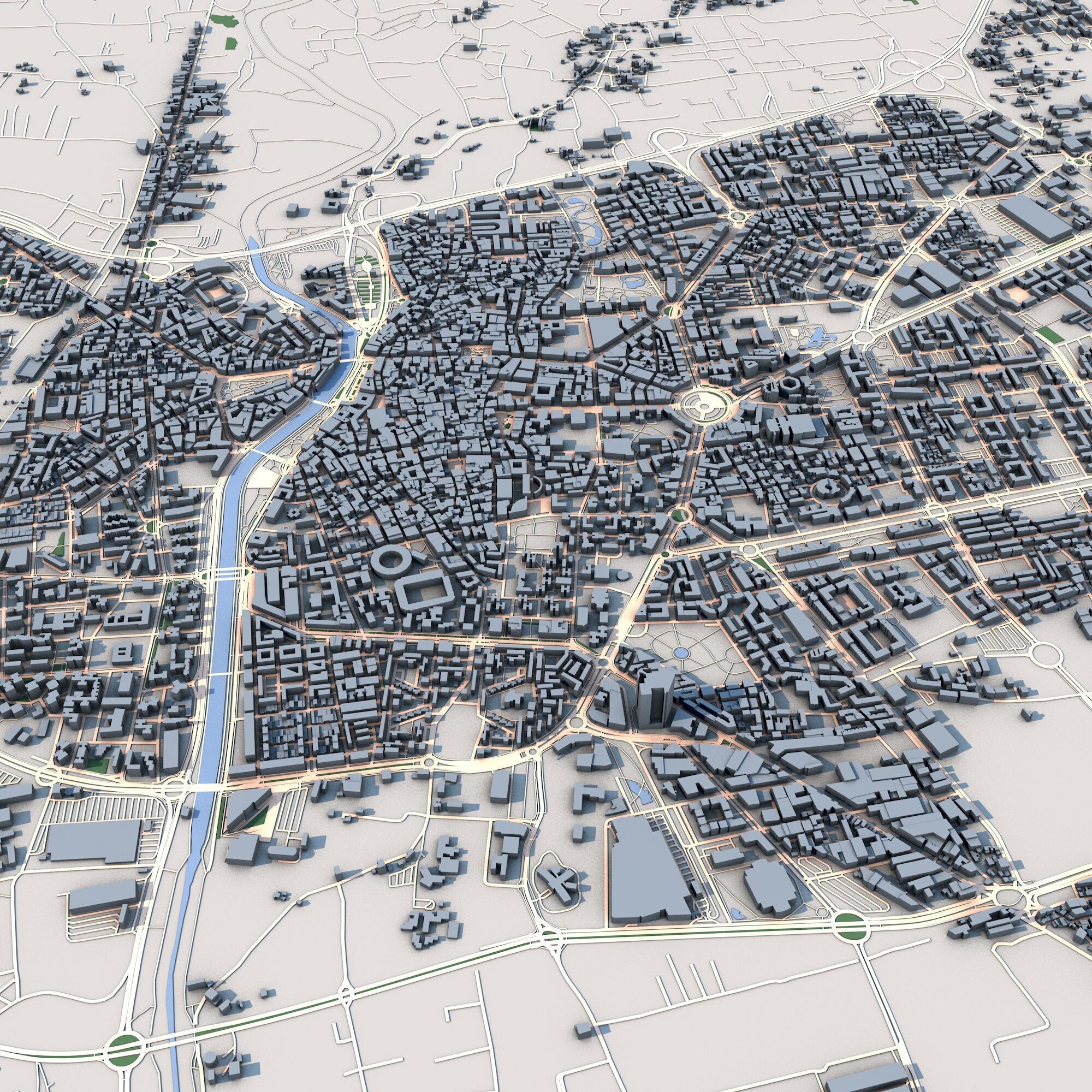 Murcia City Spain 3D model_5