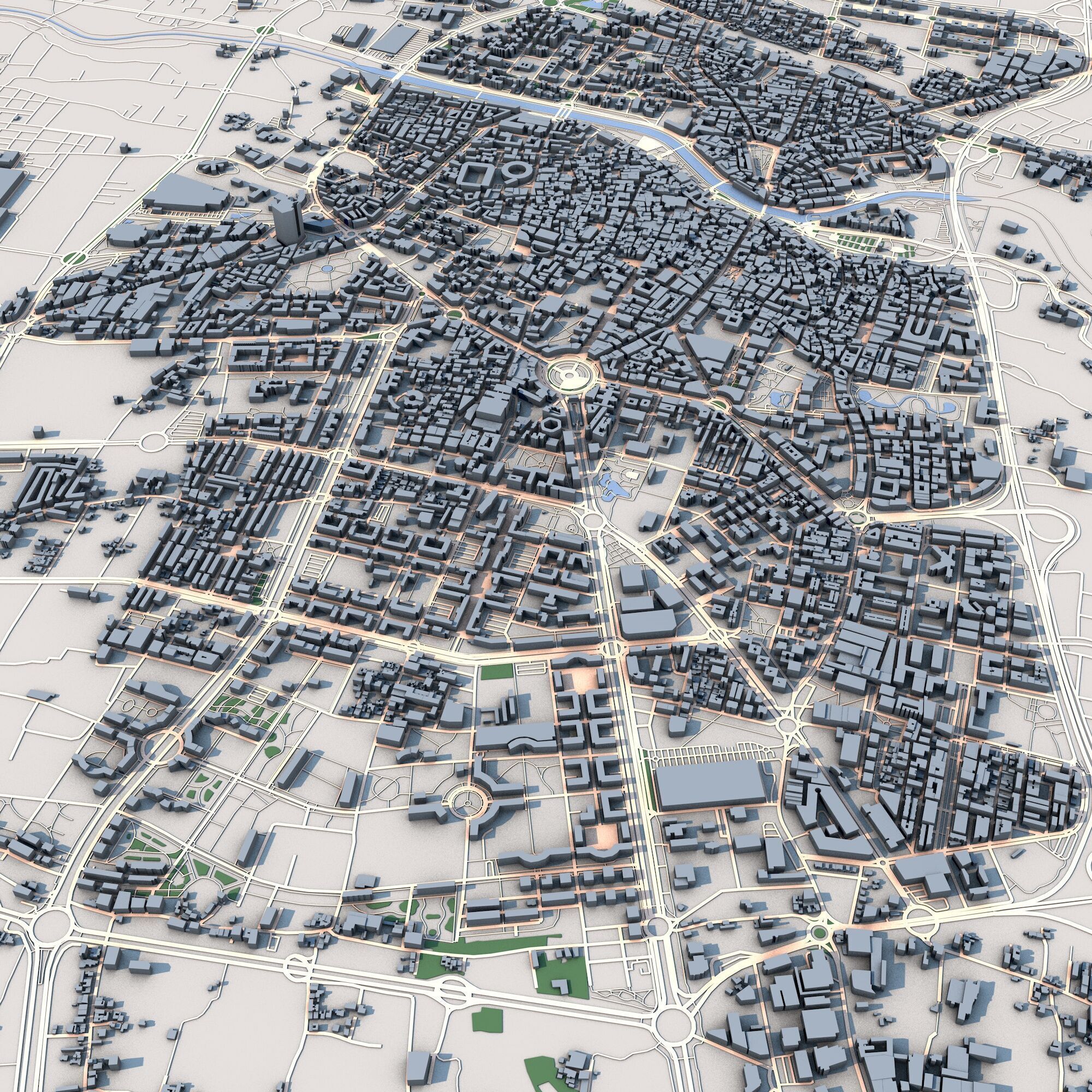 Murcia City Spain 3D model_7