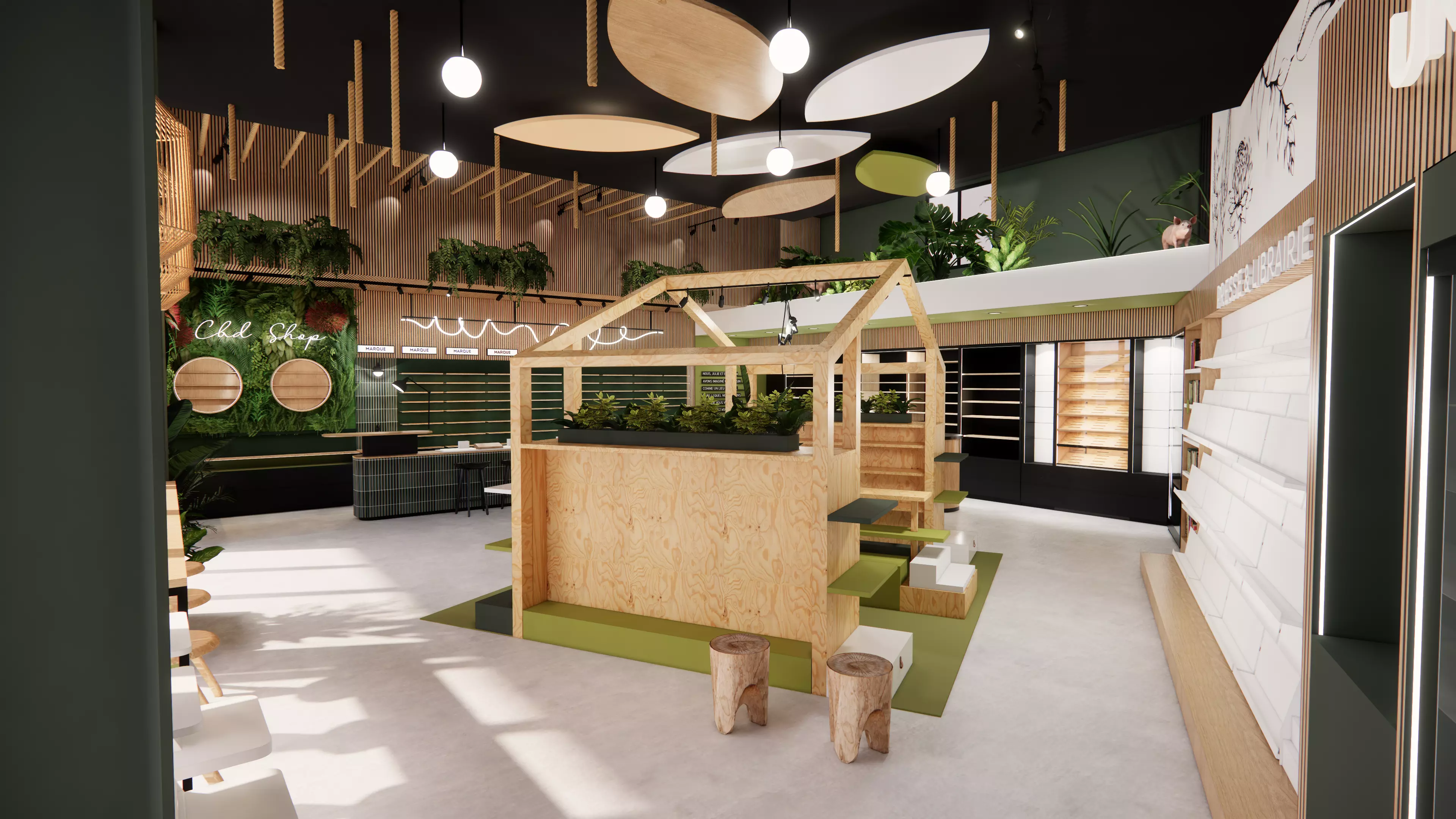  3D interior design shophouse using Sketchup and Enscape 3D print model_0