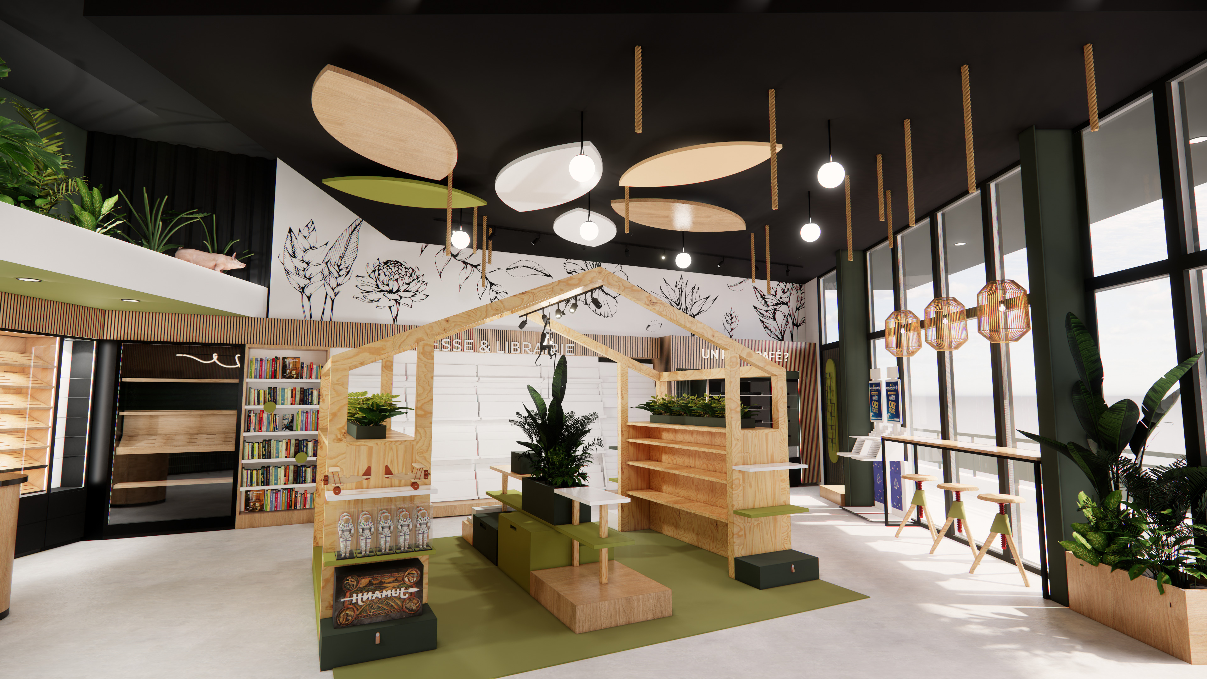  3D interior design shophouse using Sketchup and Enscape 3D print model_7