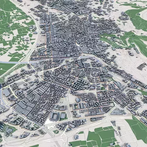 Granada City Spain 3D model