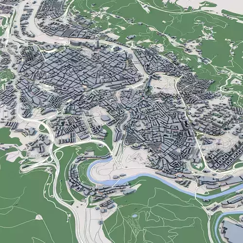 Bilbao City Spain 3D model