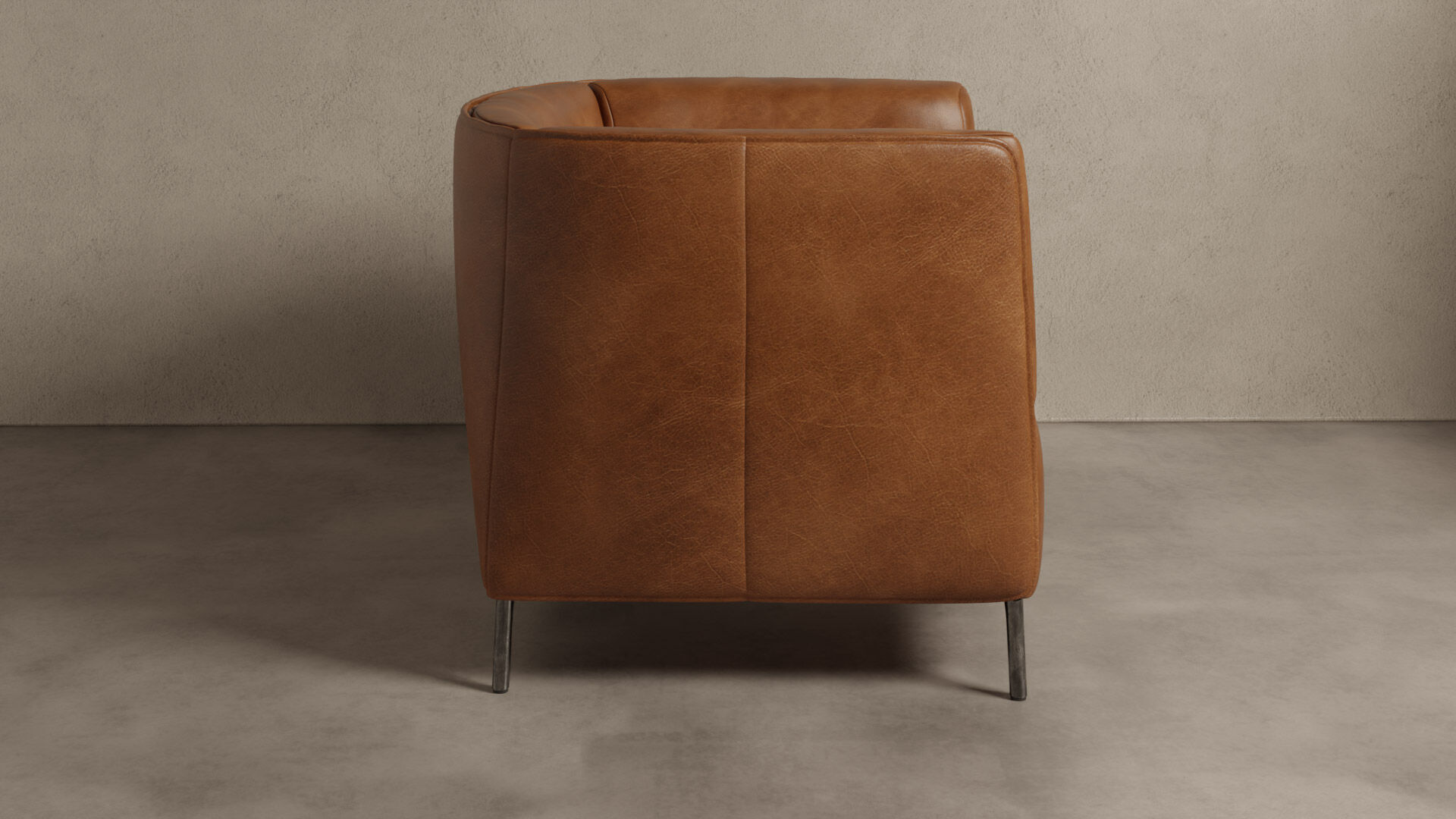 CB2 Clarendon Leather Accent Chair 3D model_2