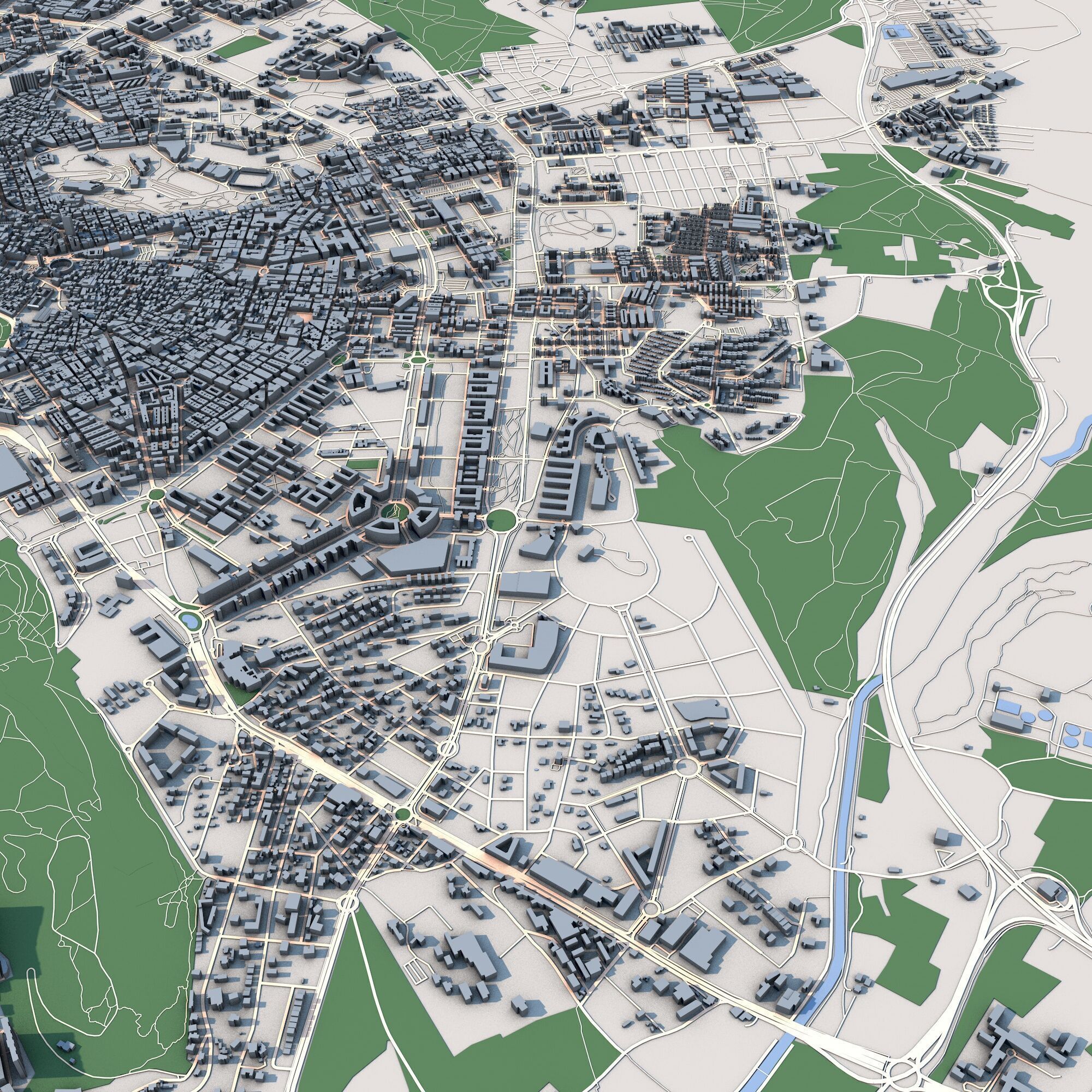 Alicante City Spain 3D model_5