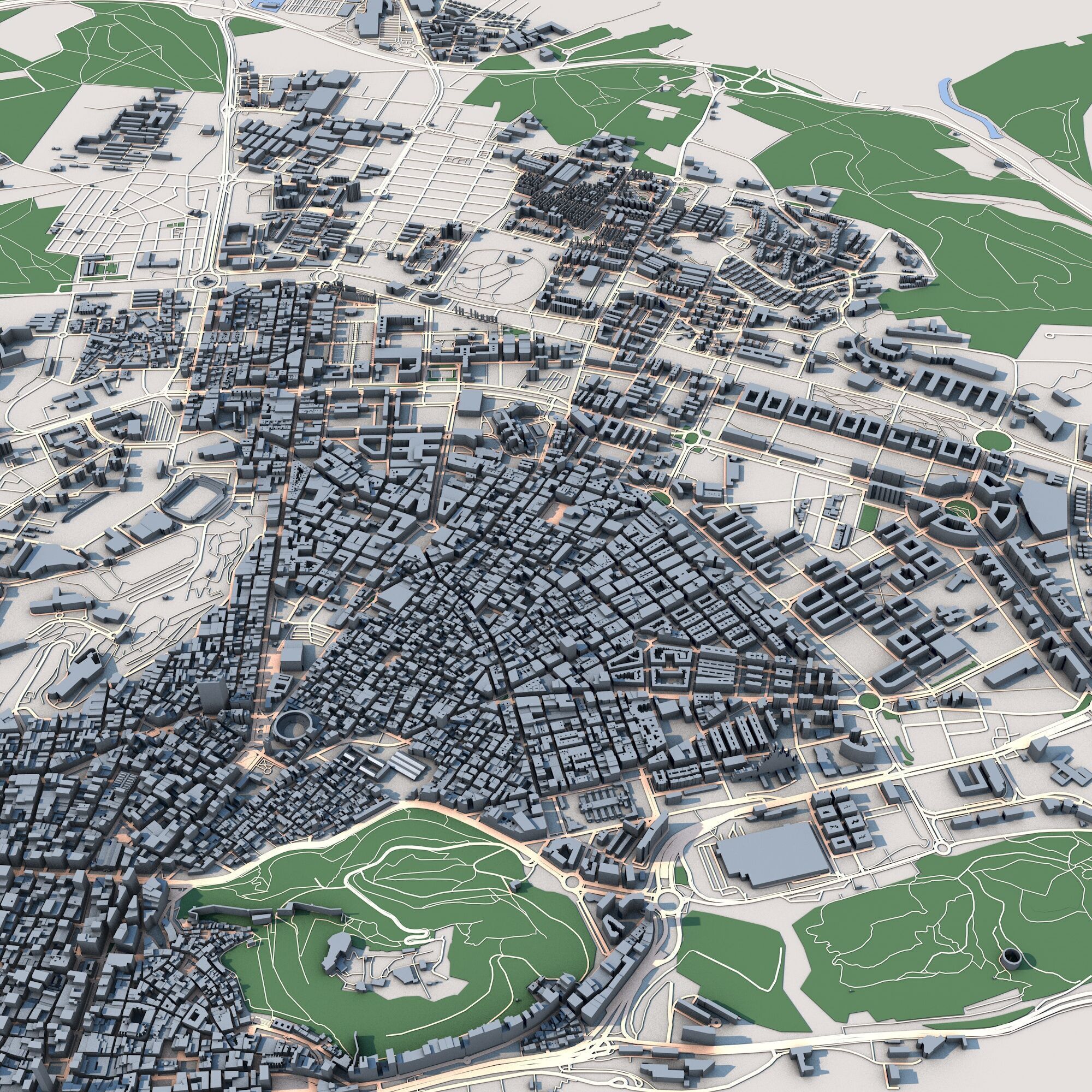 Alicante City Spain 3D model_4