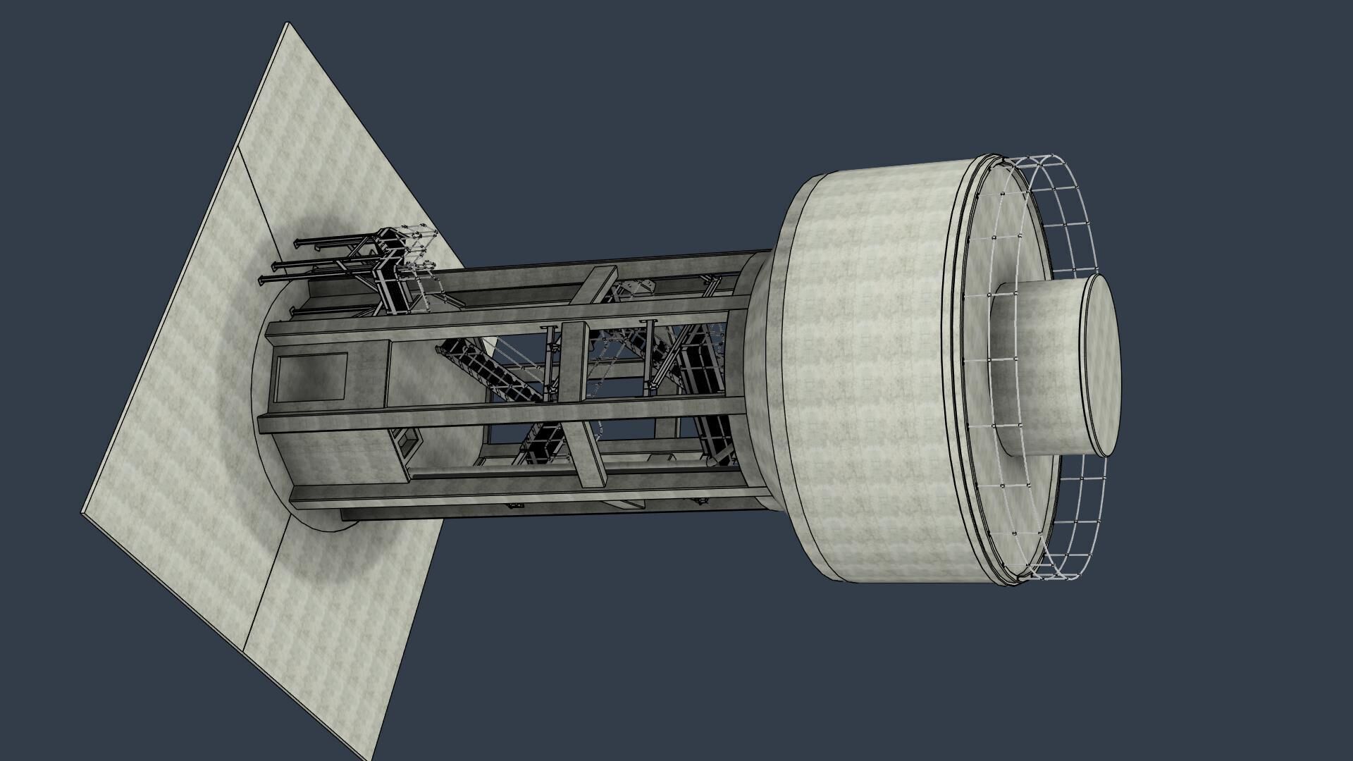 Water Tower Access Staircase 3D model_1