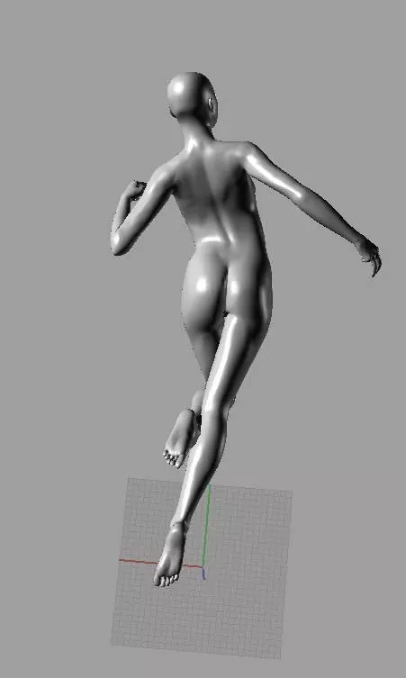 Nude Girl Model 3D model_0