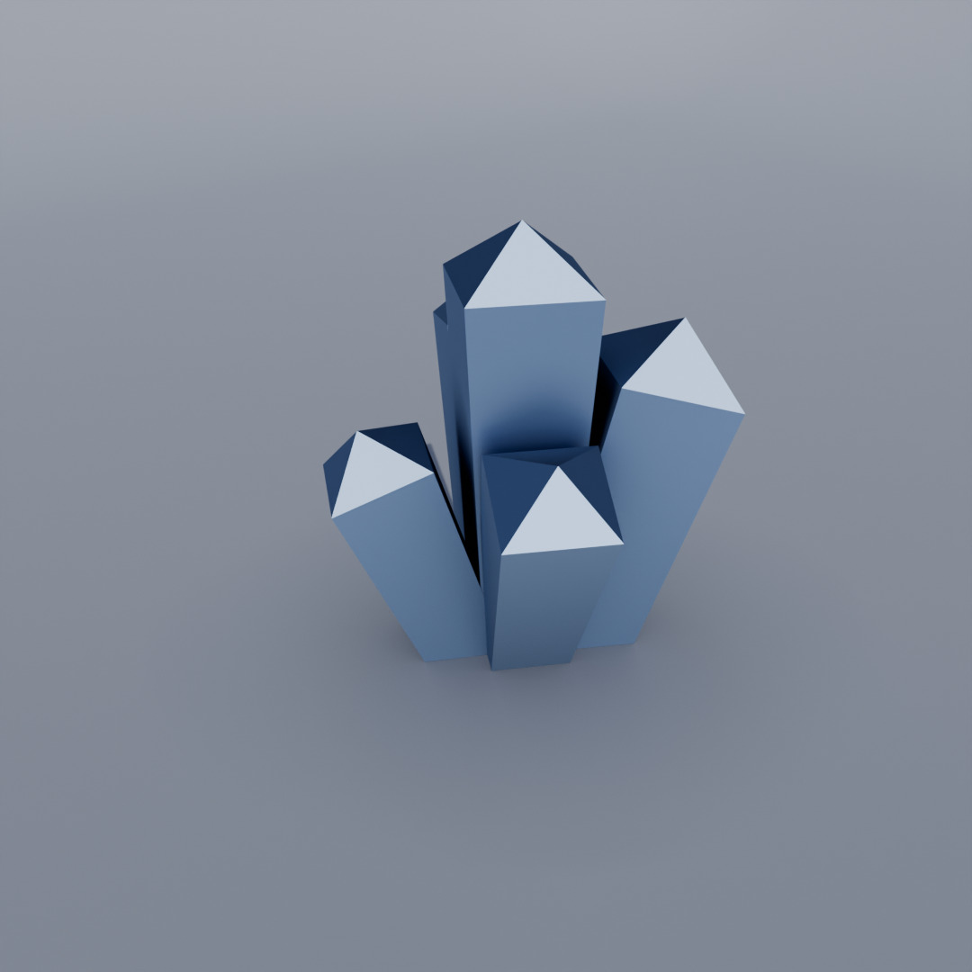 Lego-like Crystal 3D print model_8