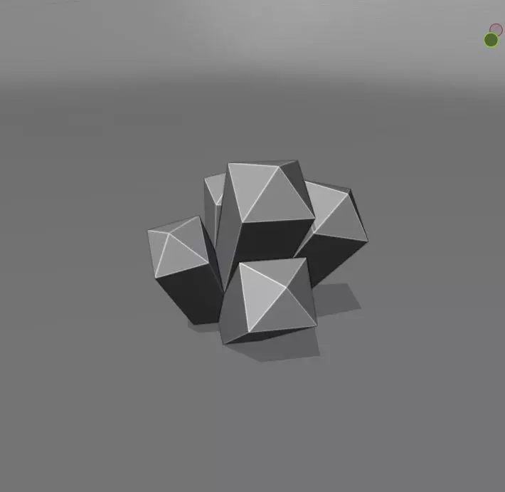 Lego-like Crystal 3D print model_3