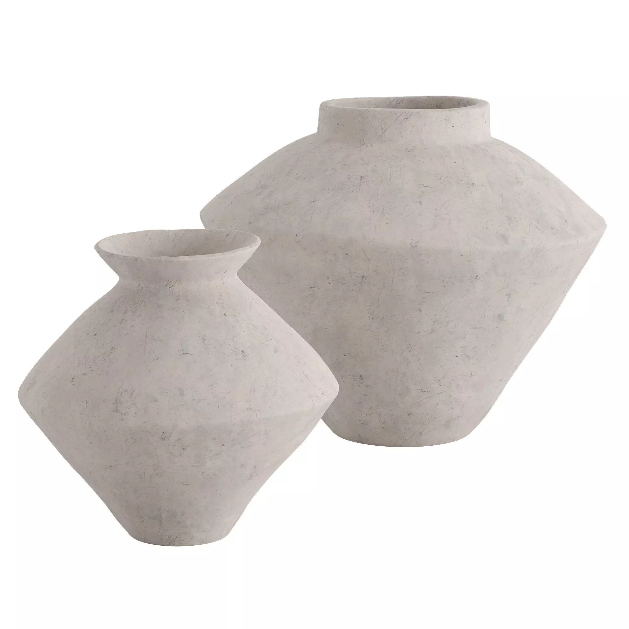 Nana White Vase 3D model_0