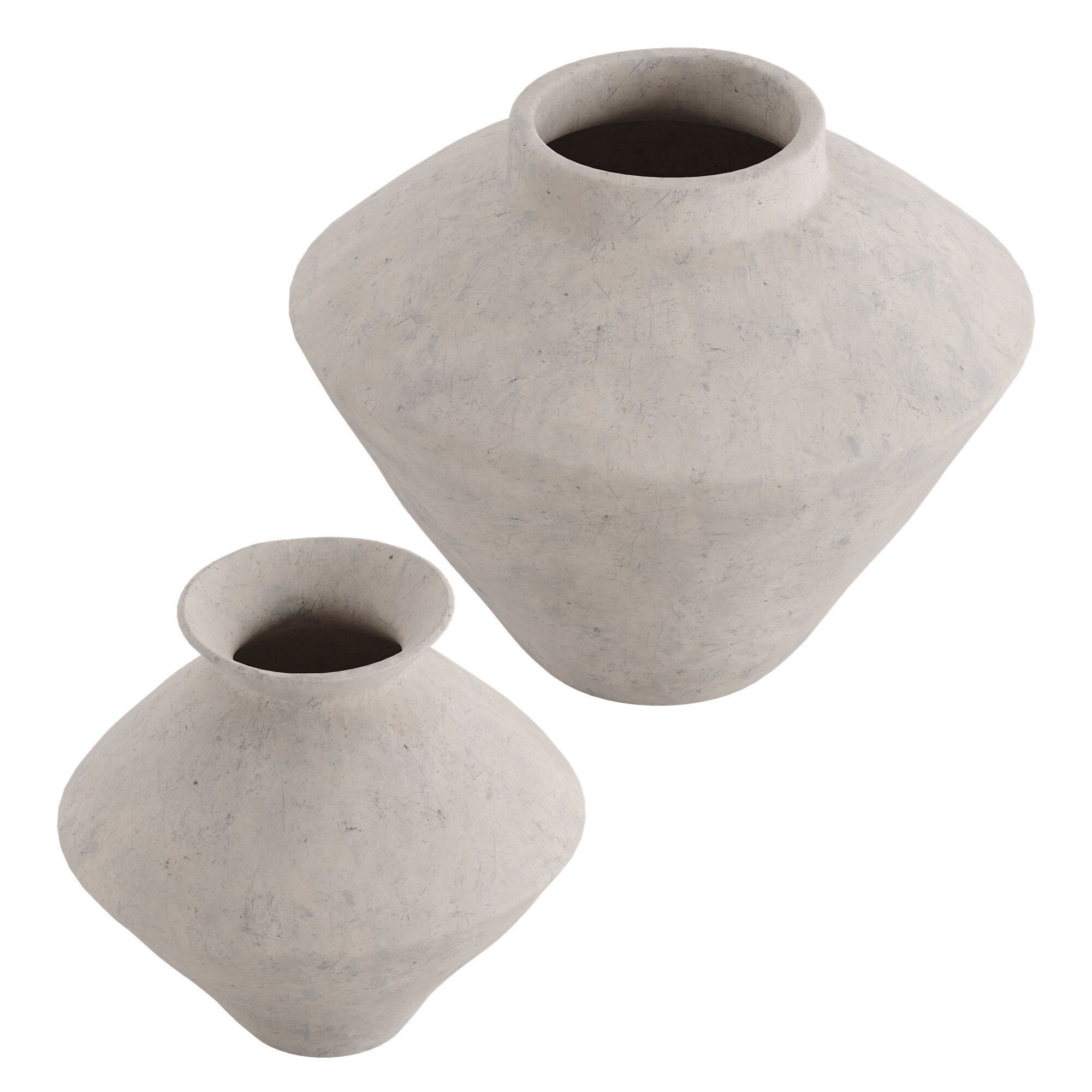 Nana White Vase 3D model_1