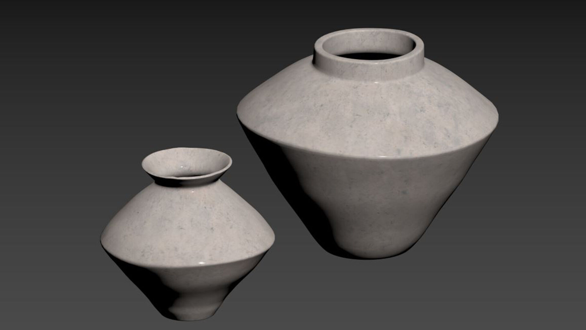 Nana White Vase 3D model_5