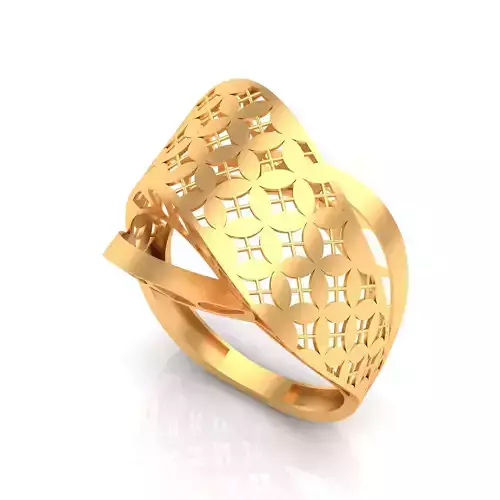 fusion women gold ring 1048