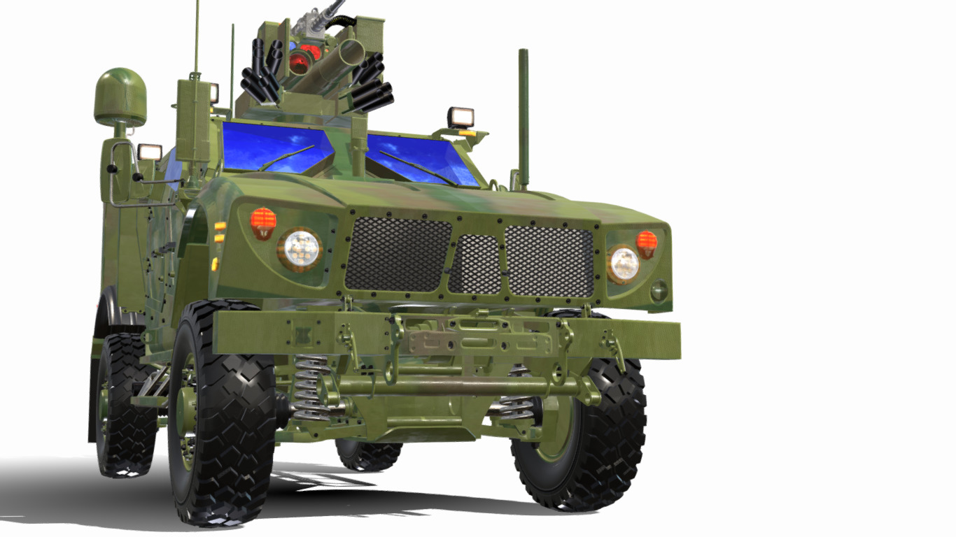 oshkosh matv mrap Low-poly 3D model_3