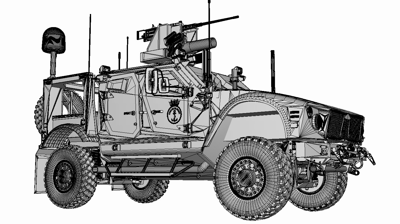 oshkosh matv mrap Low-poly 3D model_15