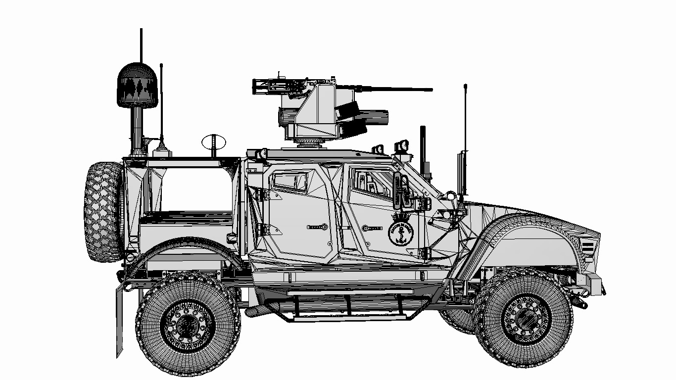 oshkosh matv mrap Low-poly 3D model_16