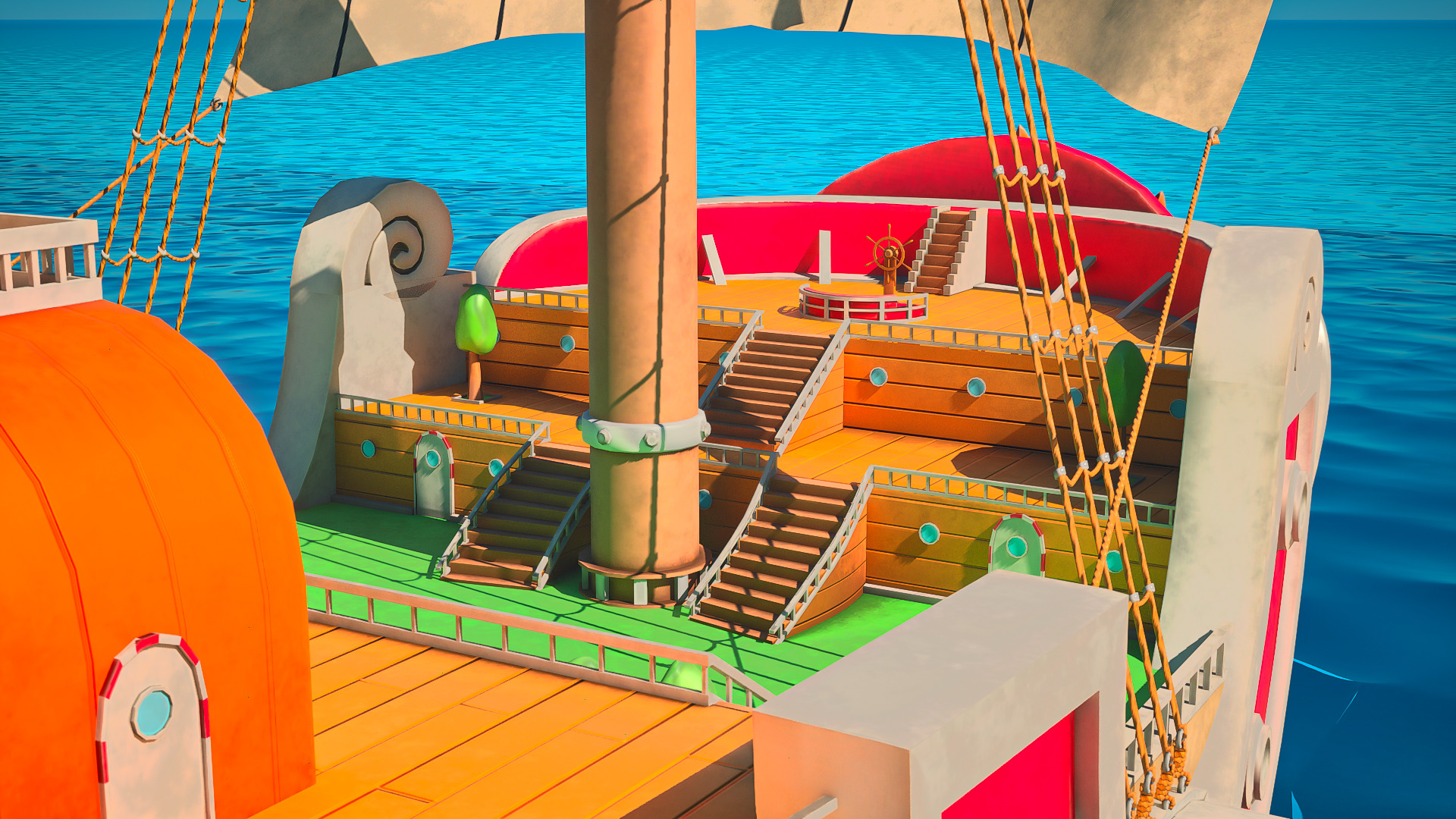 Thousand Sunny - One Piece Low-poly 3D model_4