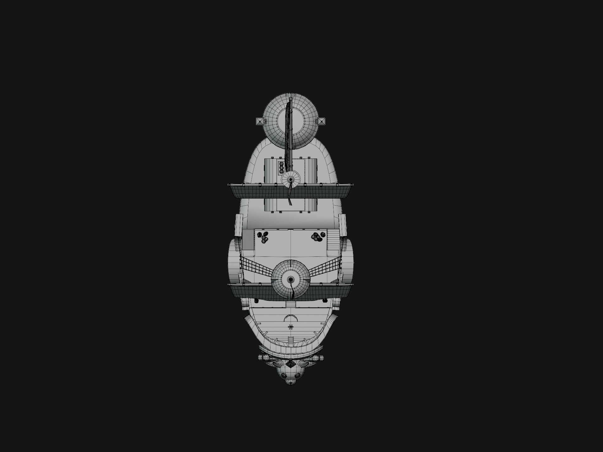 Thousand Sunny - One Piece Low-poly 3D model_11