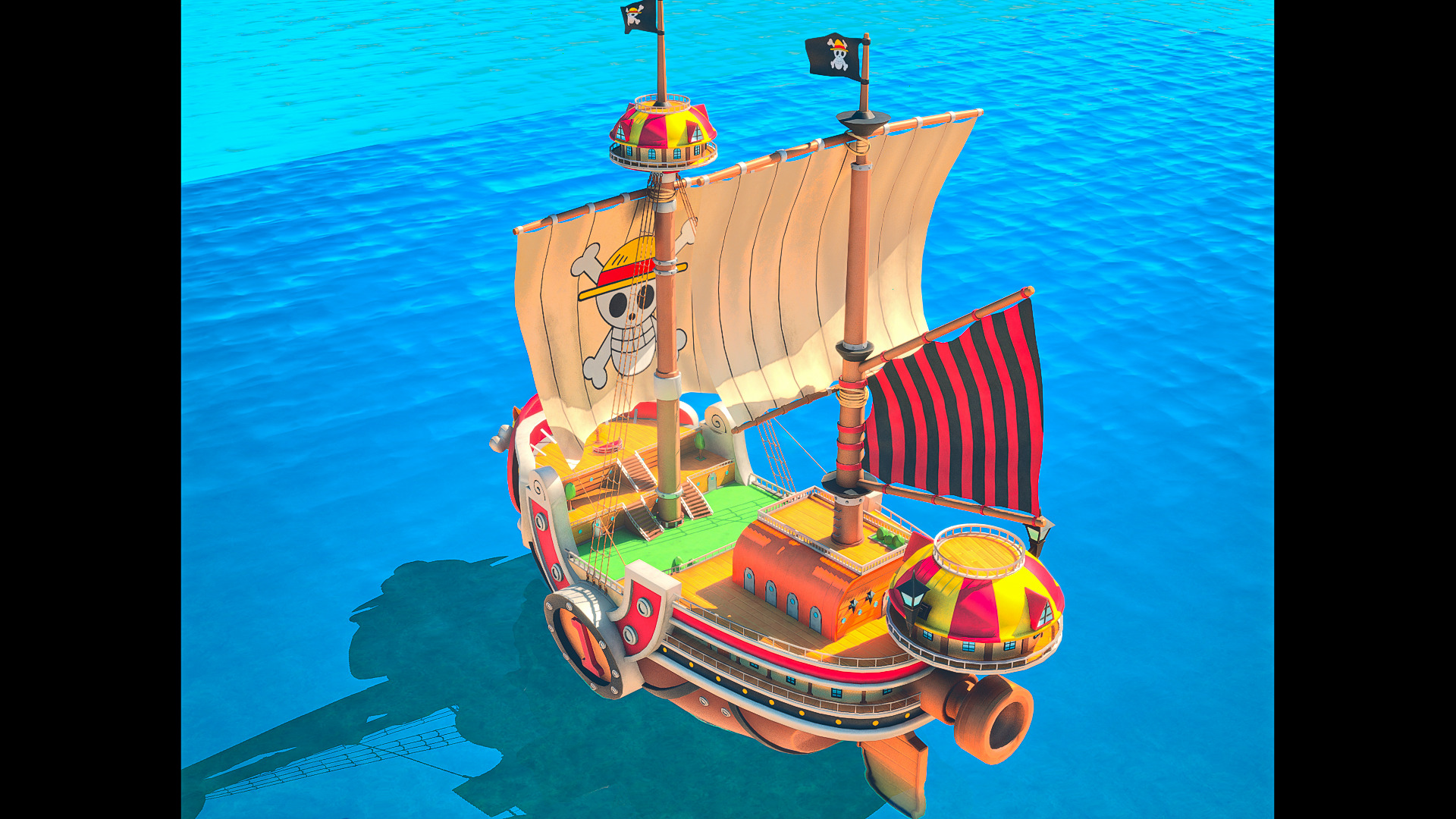 Thousand Sunny - One Piece Low-poly 3D model_3