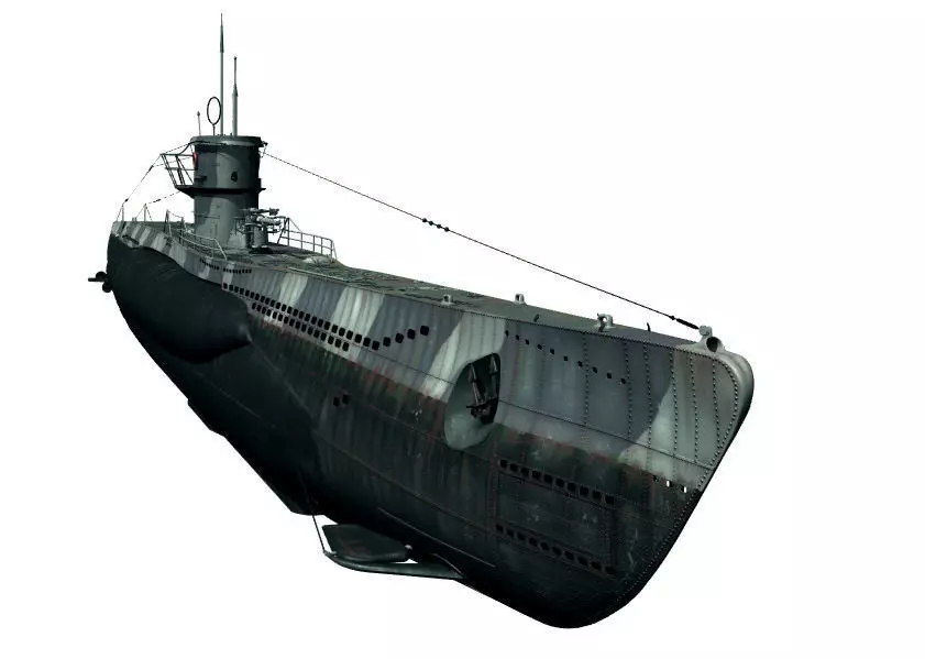 Type VIIc U-Boat 3D model_0