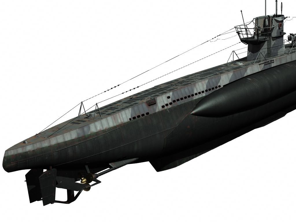 Type VIIc U-Boat 3D model_2