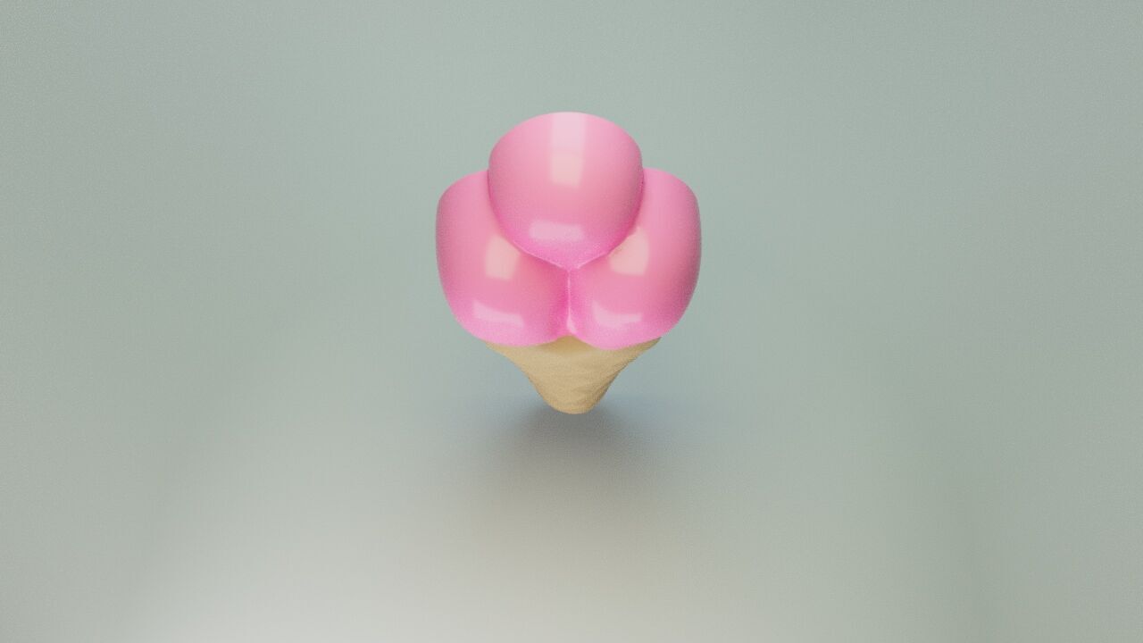 Gummy ice cream 3D print model_5