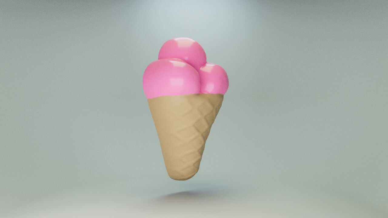 Gummy ice cream 3D print model_4