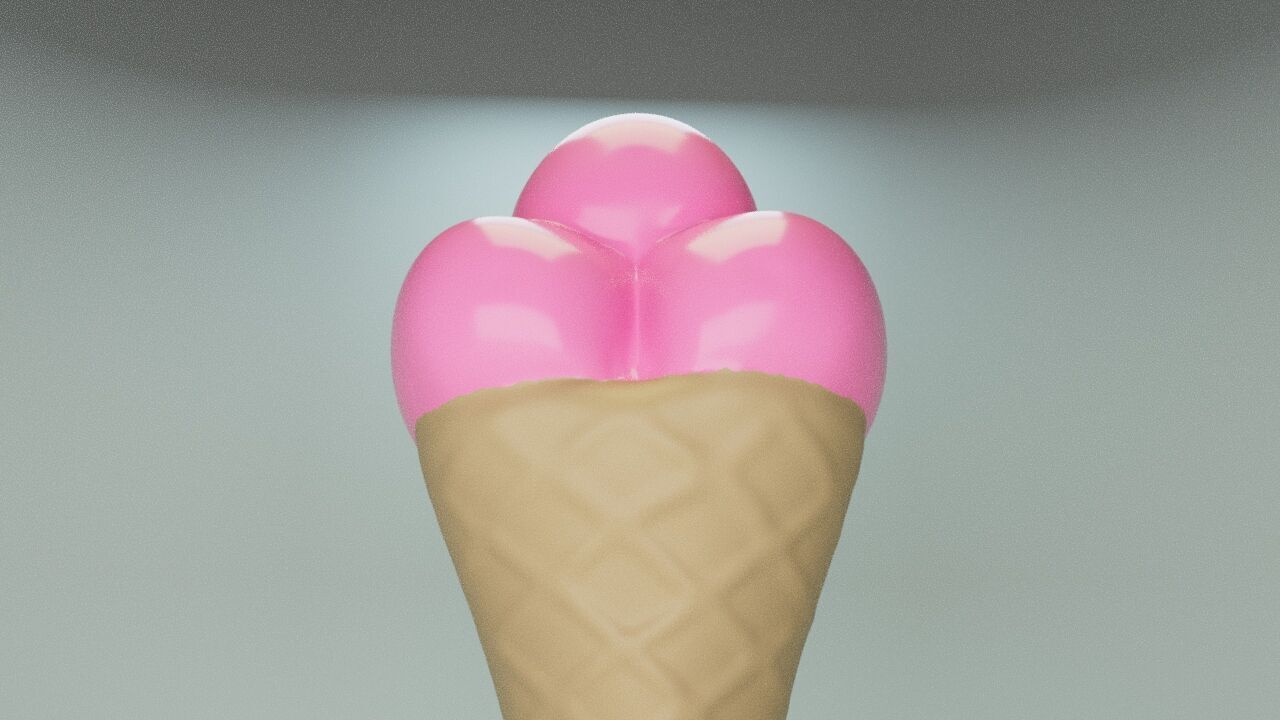 Gummy ice cream 3D print model_8