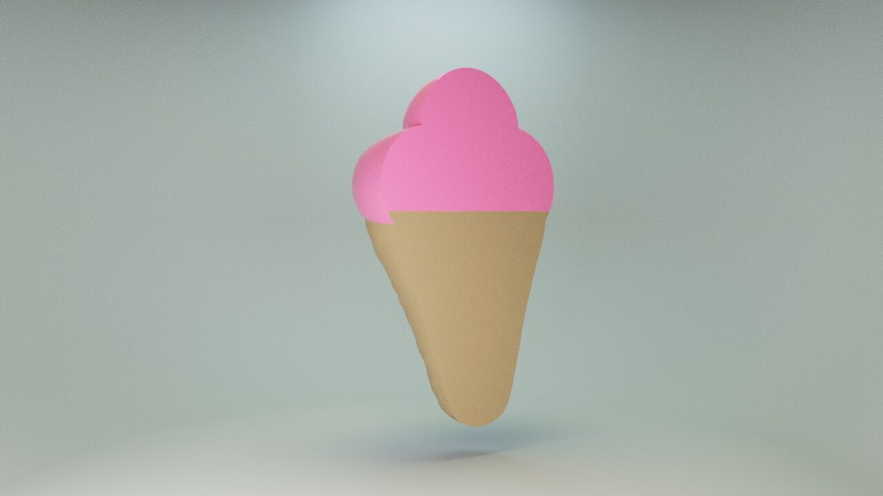 Gummy ice cream 3D print model_3