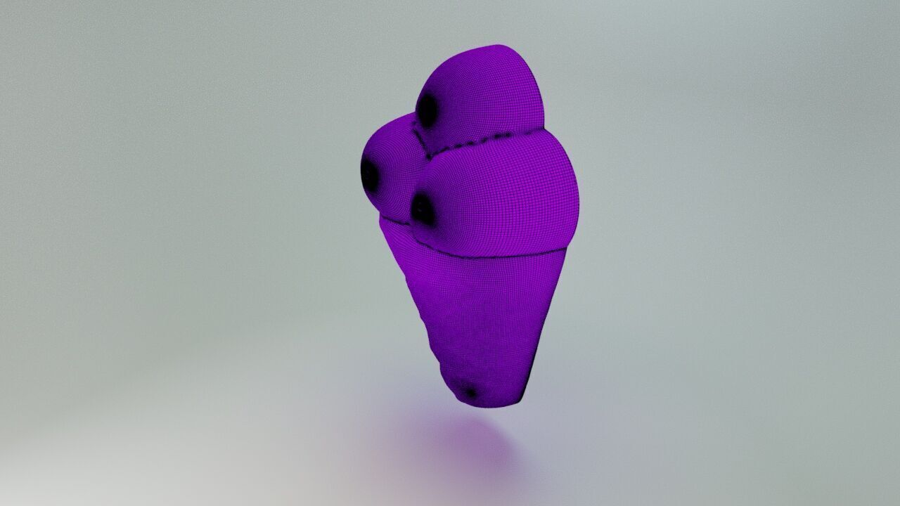 Gummy ice cream 3D print model_10