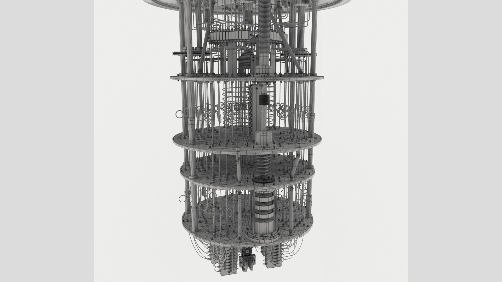 Quantum Computer 3D model_12