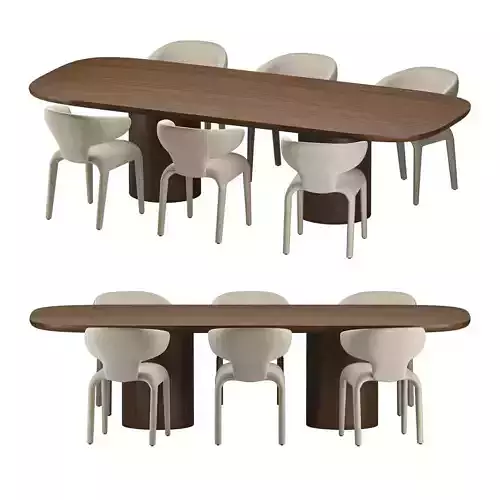 Dining Chair Josephine and Dining Table Glenmont