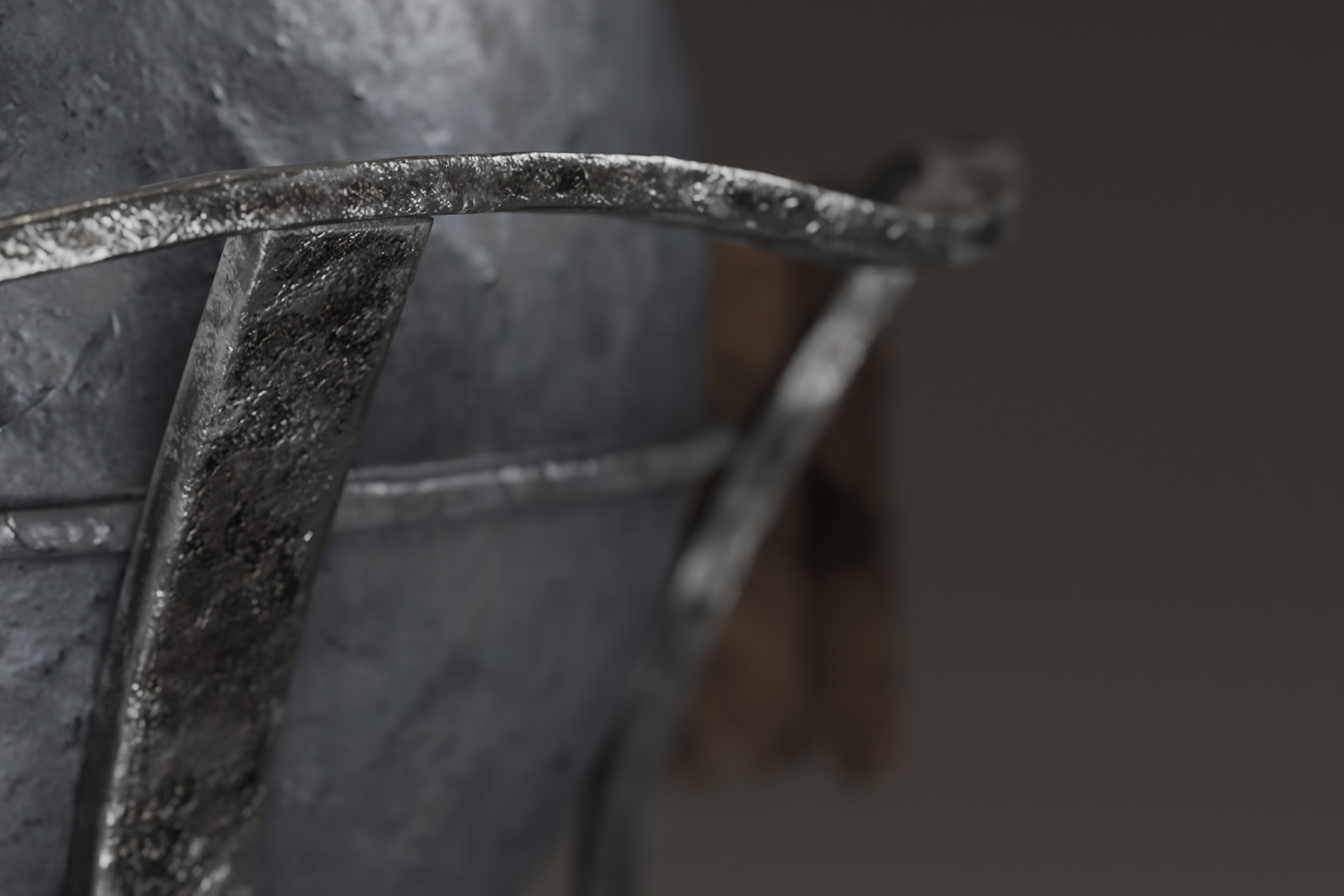 Fantasy cauldron Low-poly 3D model_7