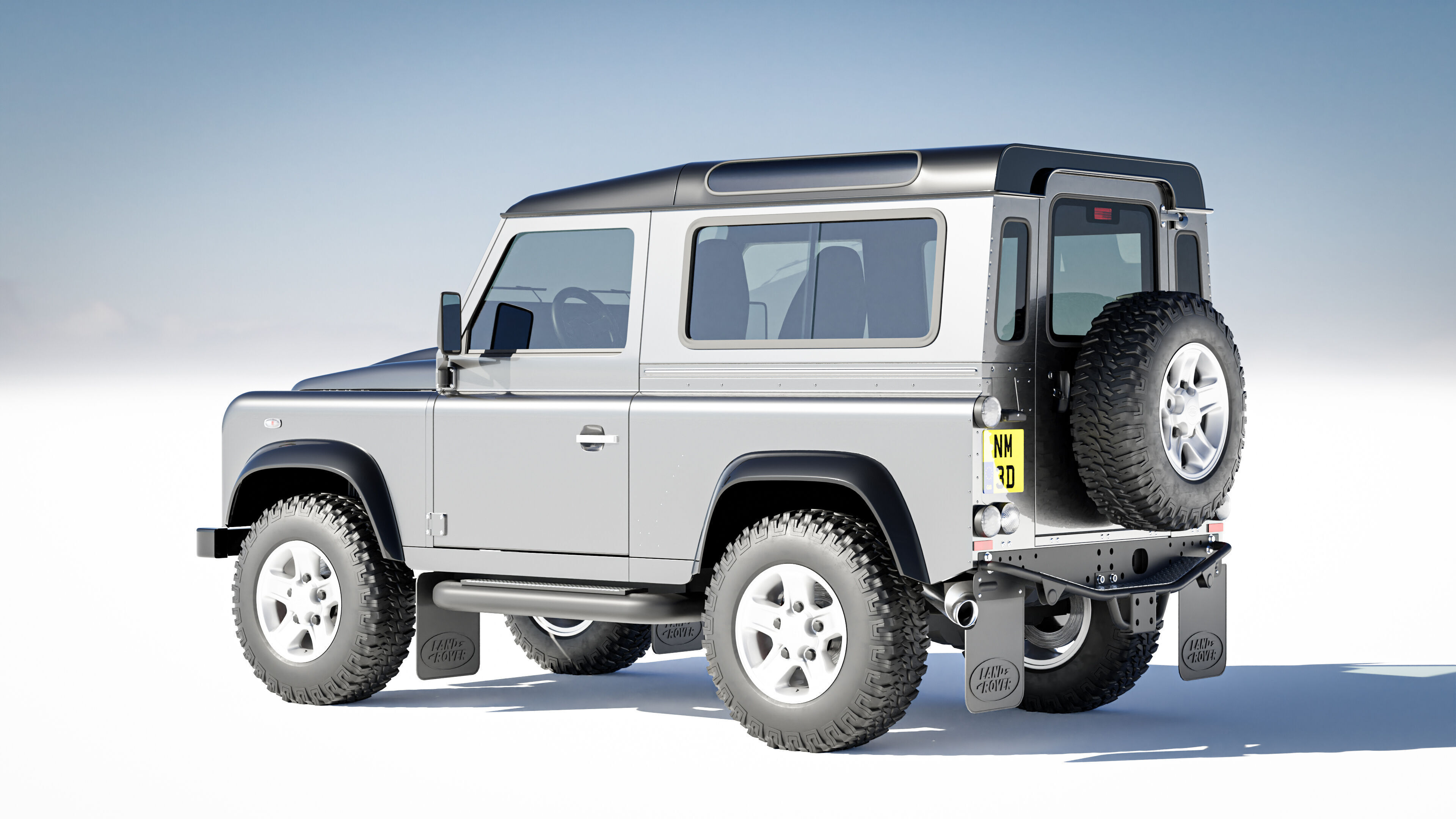 Land Rover Defender 90 Station Wagon 2012 3D model_10